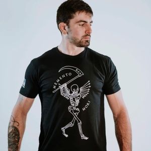 Men's Black T-Shirt 'Memento Mori' Soul Reaper